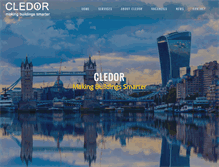 Tablet Screenshot of cledor.co.uk